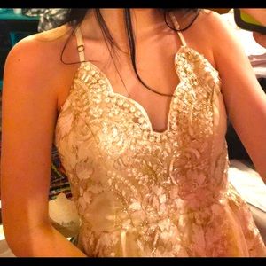 Gold Sequins Altar’d State Dress